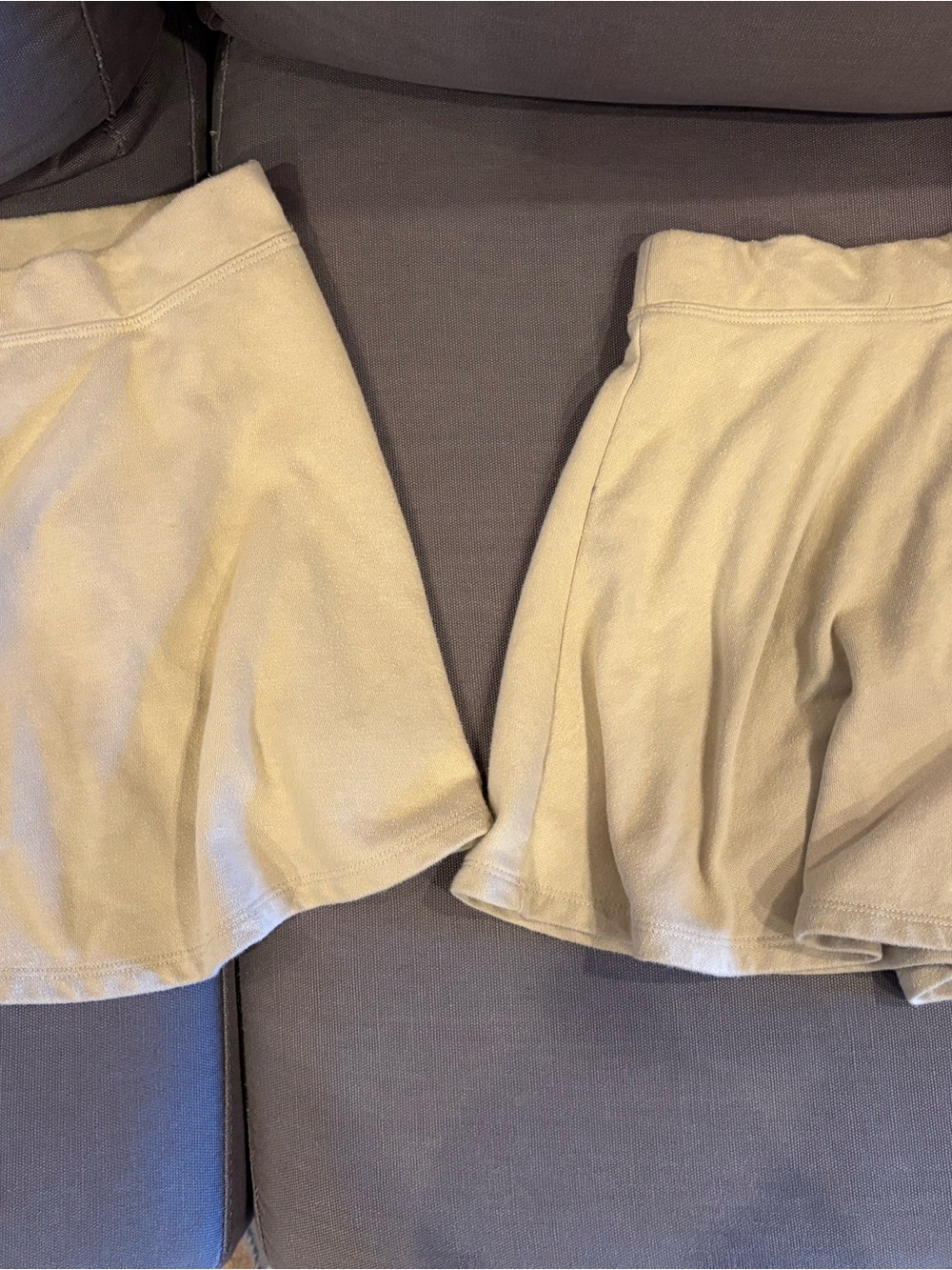 Two Uniform Girls Ponte Beige Skorts